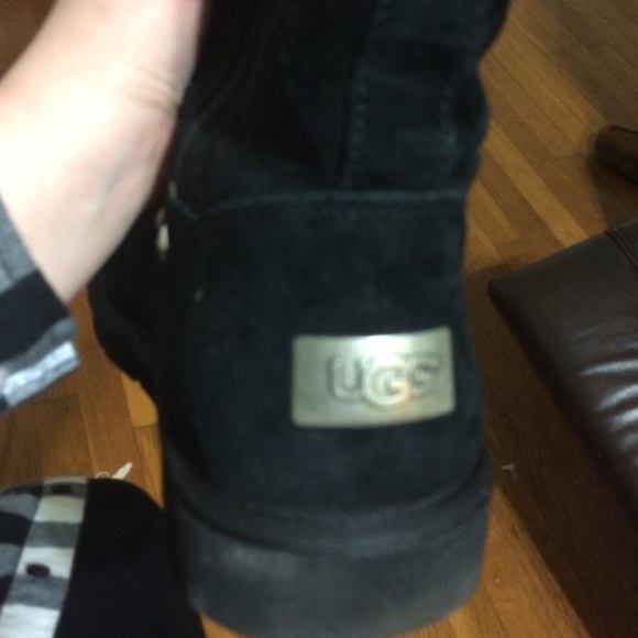 Black Studded Ugg Boots - Picture 2 of 3