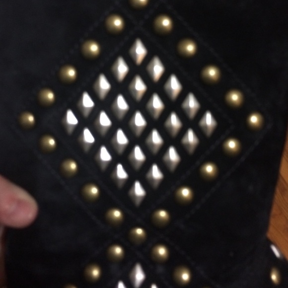 Black Studded Ugg Boots - Picture 3 of 3
