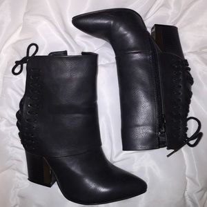 Faux Leather Booties