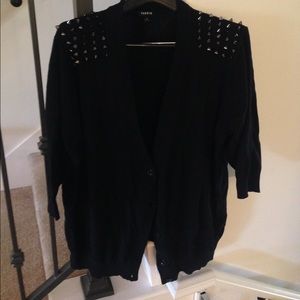 studded shoulder sweater