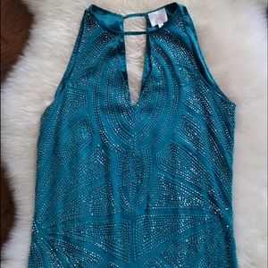 Parker sequin top. Jade green. Size small