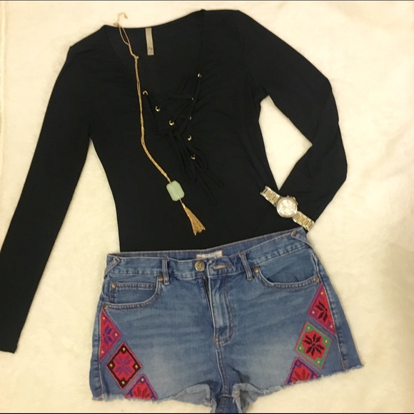 Free People high waisted shorts