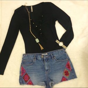 Free People high waisted shorts