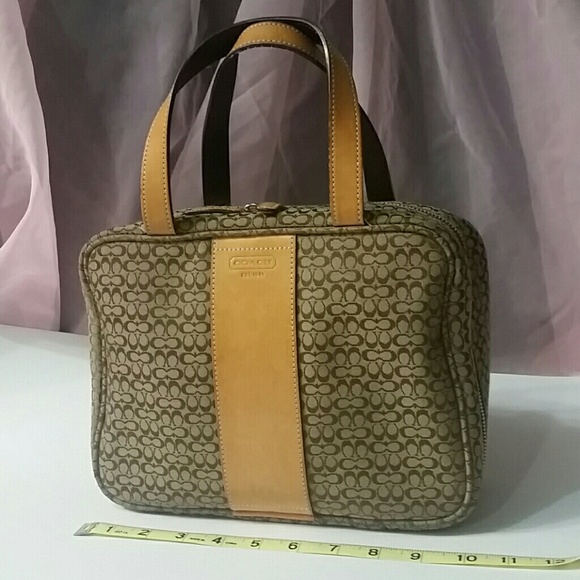 Coach Handbags - *FINAL* COACH Leather Signature Bowling Diaper Bag