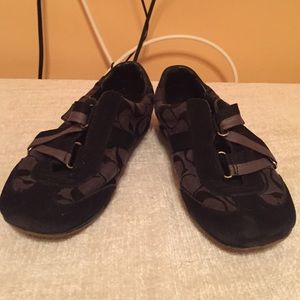 Coach black sneakers