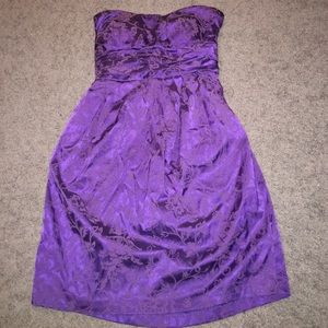 Purple strapless dress never worn