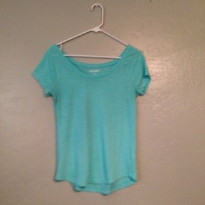 Aqua Blue Short Sleeved Shirt