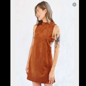 Oh My Love Faux-Suede tank dress Urban Outfitters