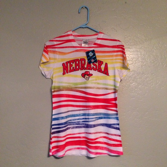 Rainbow Nebraska Short Sleeved Shirt