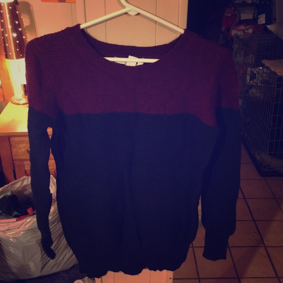 Color block sweater