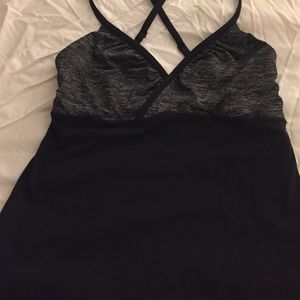 Cute black Lululemon tank size 8