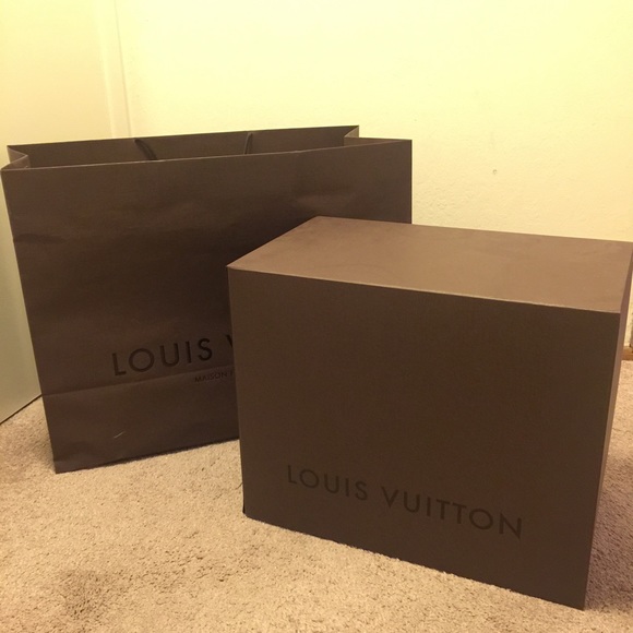 Louis Vuitton large gift box and paper bag