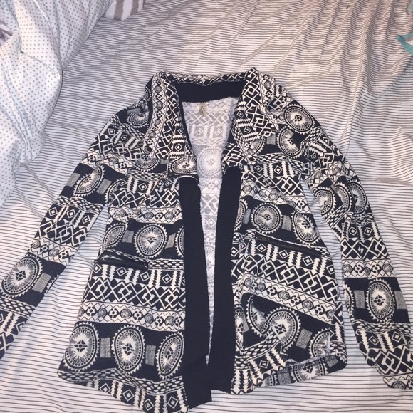 Tribal Print Blazer