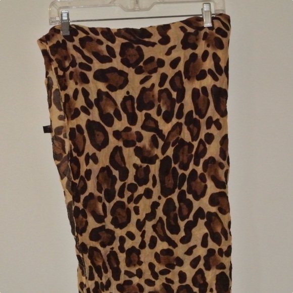 Infinity Scarf - Brown + Black Leopard Print