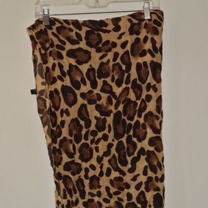 Infinity Scarf - Brown + Black Leopard Print