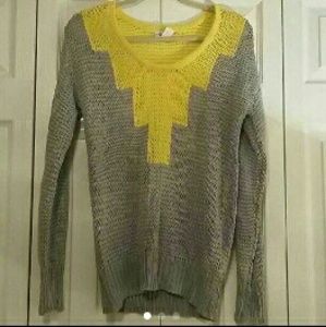 Open weave sweater