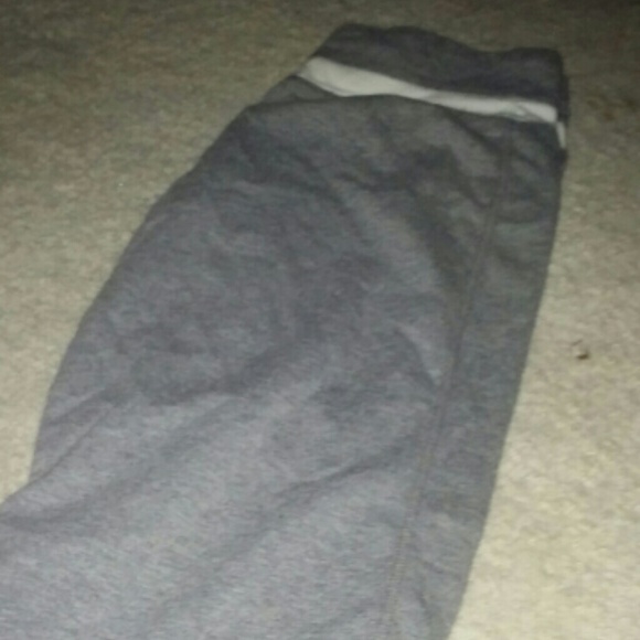 Gray Capri workout pants