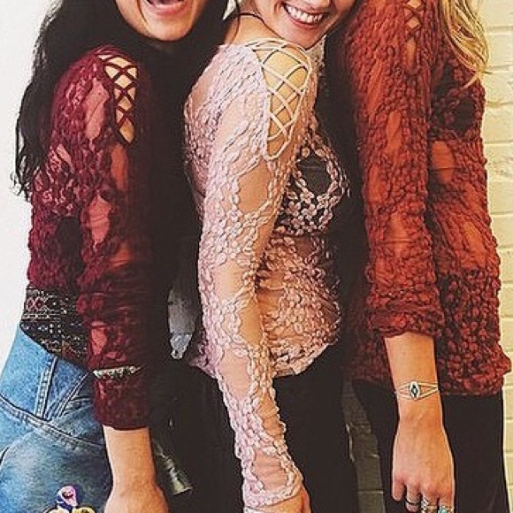 Free People Intimates criss cross layering top - Picture 3 of 5