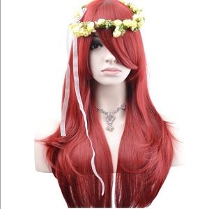 Wine Red Cosplay Wig