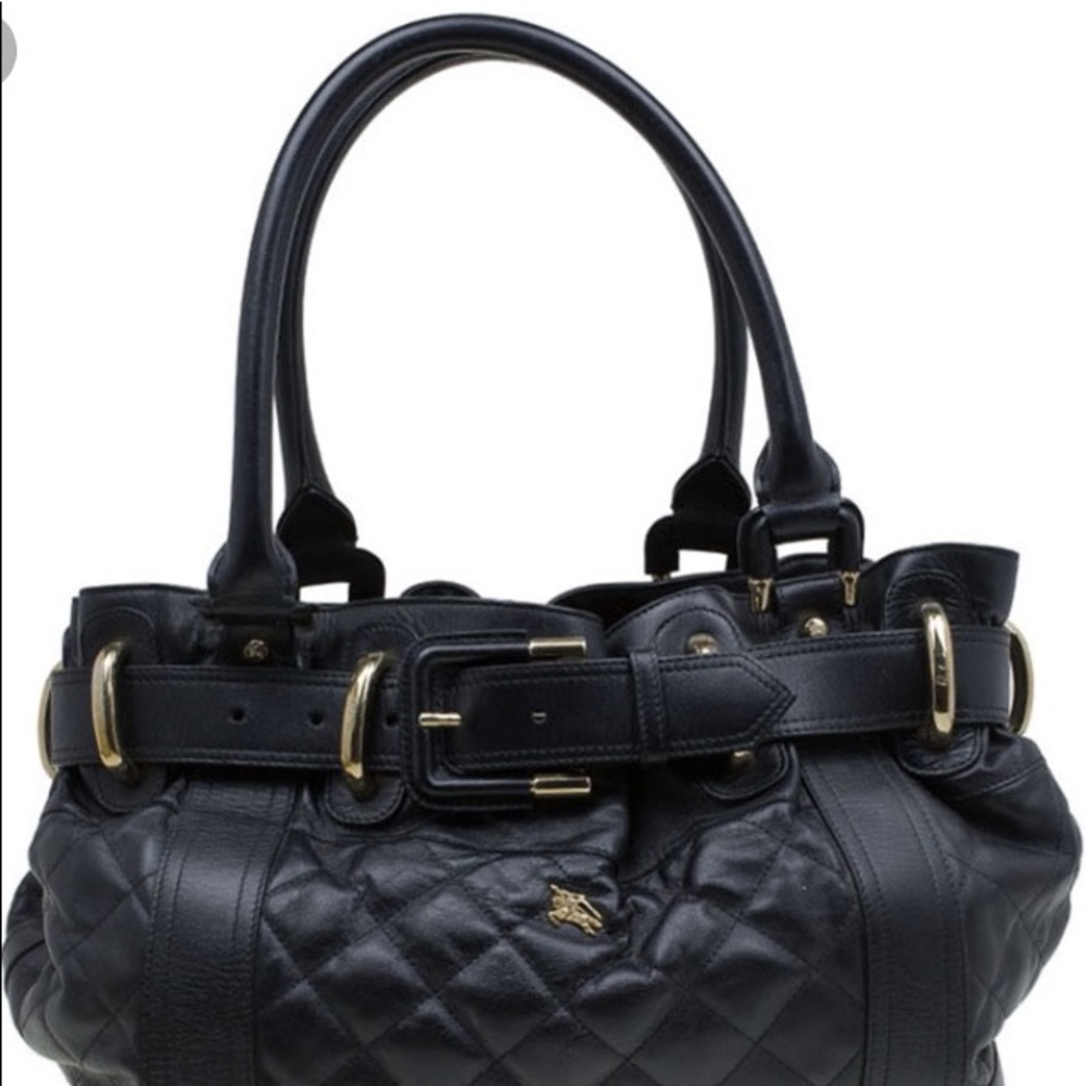 ❌SOLD❌ Burberry Beaton Quilted Black Leather Bag
