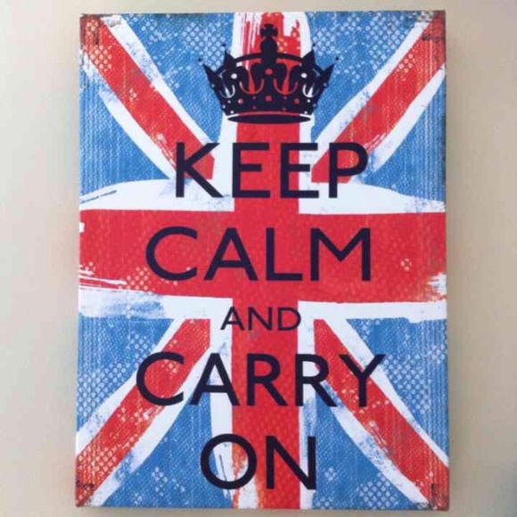 Keep Calm & Carry On Canvas