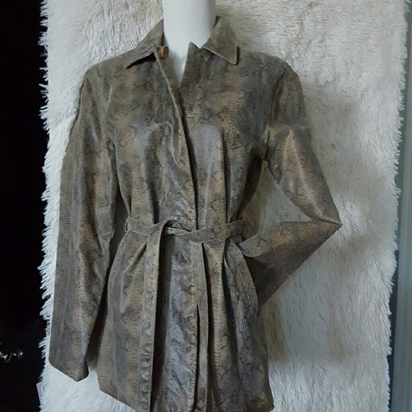 Snakeskin Leather jacket