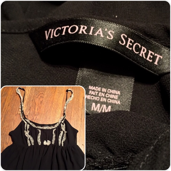 ❌SOLD❌NWOT Black/Cream Lacey Babydoll - Picture 4 of 4