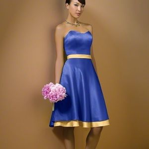 Alfred Angelo dress in royal blue