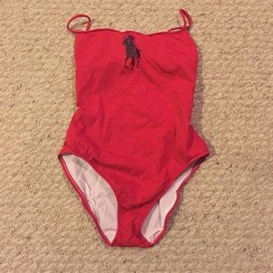 Red Ralph Lauren Swimsuit
