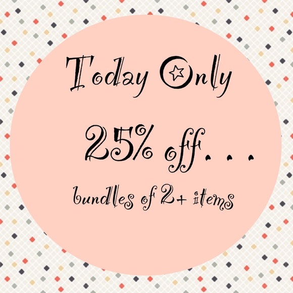 TODAY ONLY! All bundles are 25% OFF!