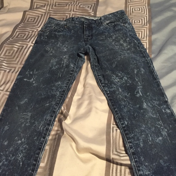 Super low rise skinny jeans