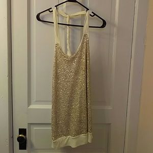 Express sequin tank top