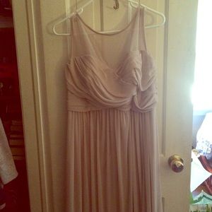 David's Bridal floor length bridesmaid dress