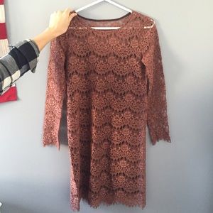 Madewell lace shift dress with slip **worn twice**