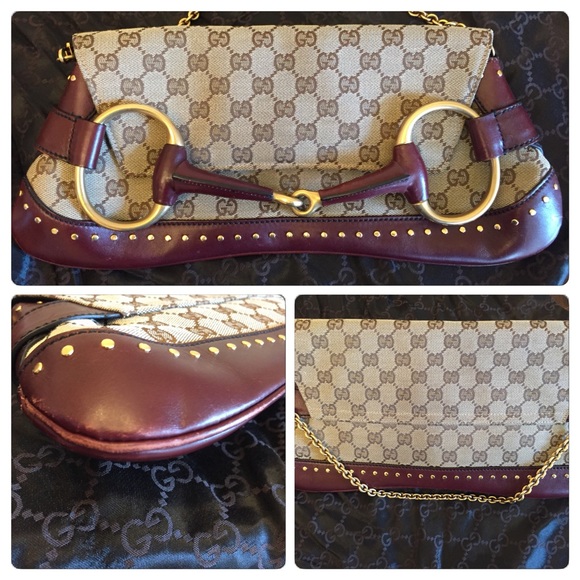 Gucci "Vintage" horse-bit clutch