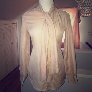 Sheer nude blouse