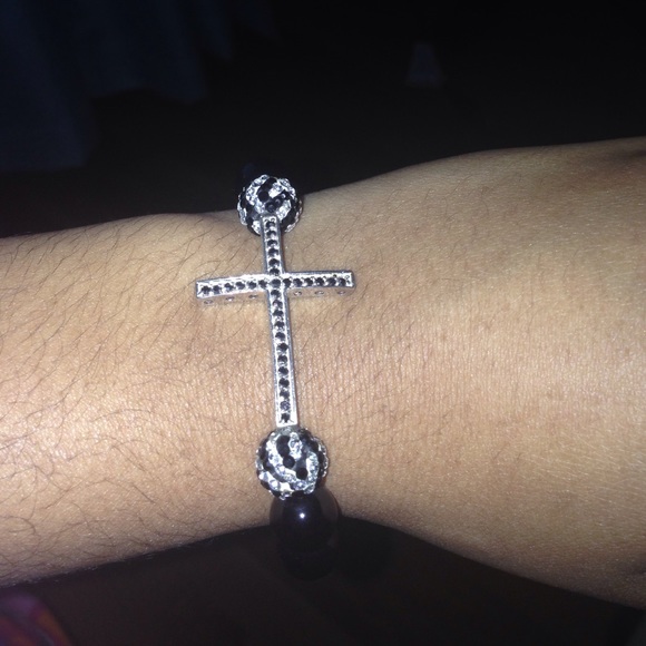 Beaded Cross Bracelet