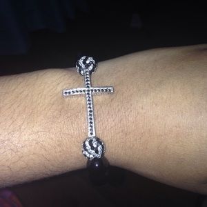 Beaded Cross Bracelet