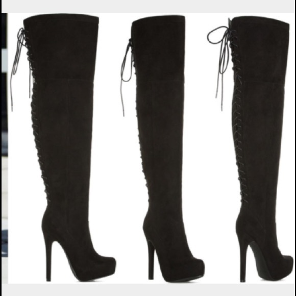 OTK BLACK SUEDE BOOTS!!! To die for