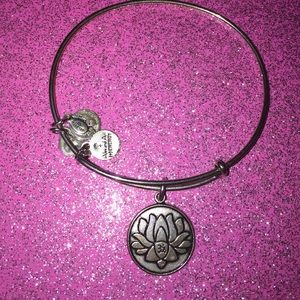 Alex and Ani lotus flower bangle