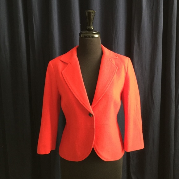 3/4 Sleeve Red Blazer