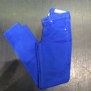 Rag & Bone royal blue capri jeans.