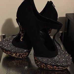 Leopard and studded booties