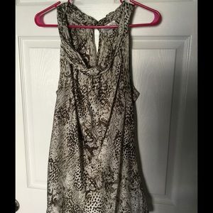 Brown and green Dress Barn tank.