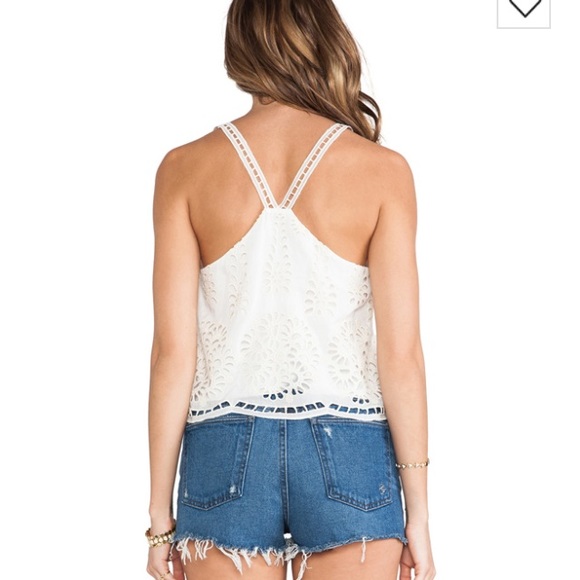 🆕 Dolce Vita Ghalia Eyelet Crop tank S $143 - Picture 3 of 3