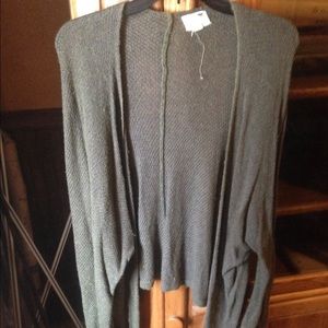 Green waterfall cardigan