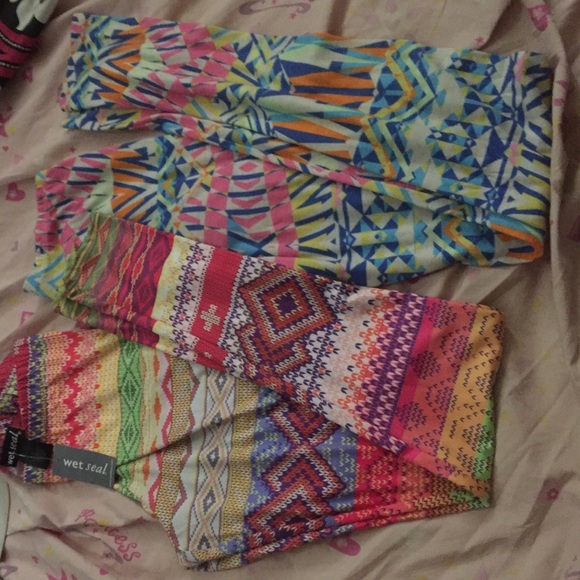 2 colorful legging