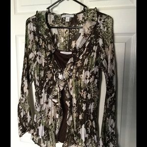 Blouse with camisole