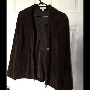 Brown lined jacket