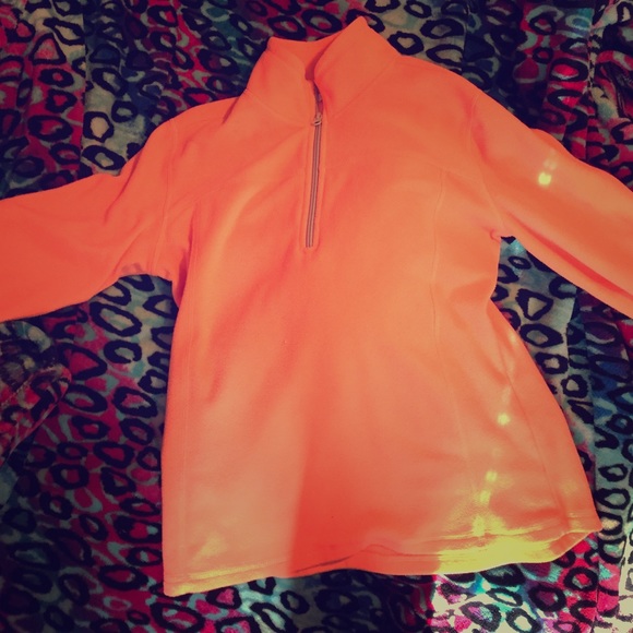 Orange Fleece Half Zip - Picture 1 of 1